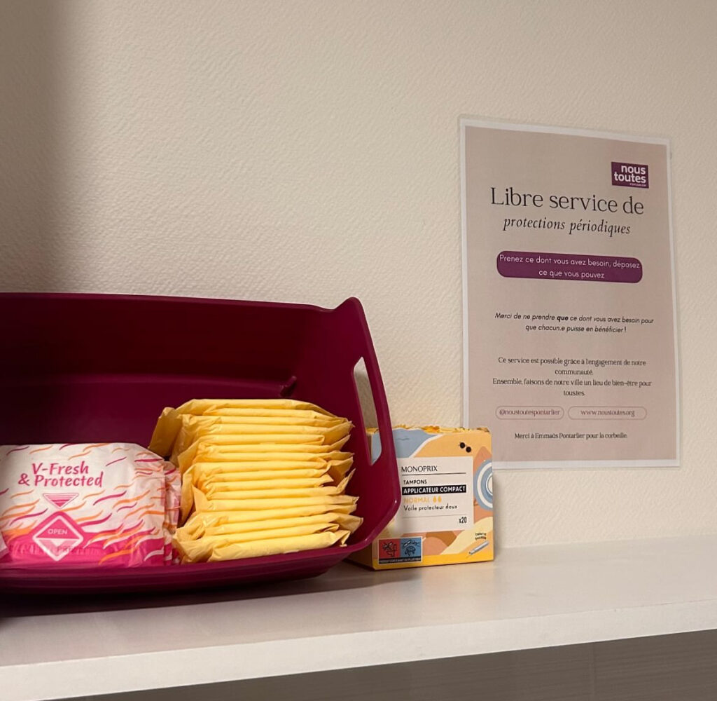 Mise à disposition de protections périodiques