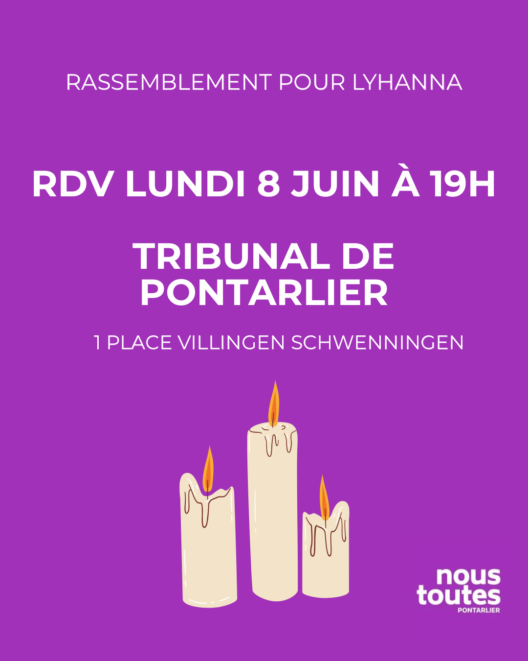 Rassemblement pour Lyhanna